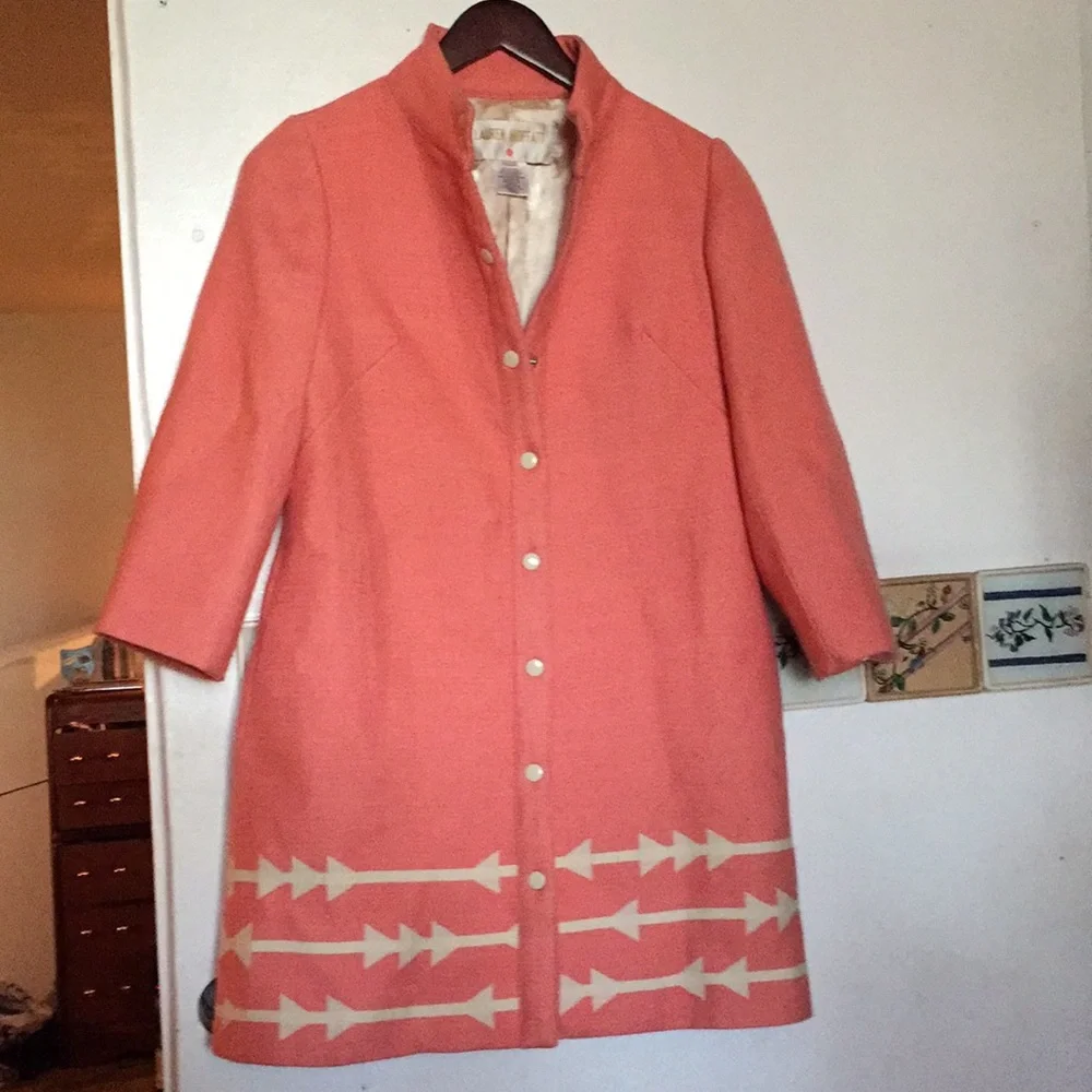 Lauren Moffatt Anthropologie Eastward Dress Coat Vintage Vibes - Picture 3 of 8